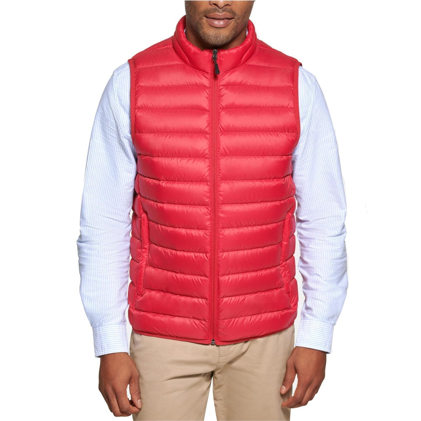 Club Room Men's Quilted Packable Puffer Vest  Red Size S