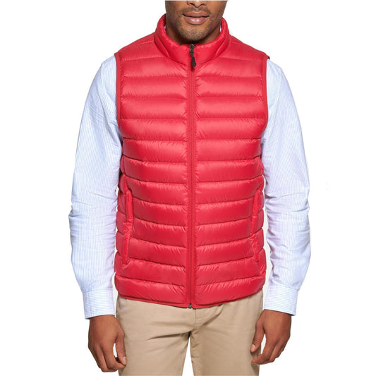 Club Room Men's Quilted Packable Puffer Vest  Red Size S