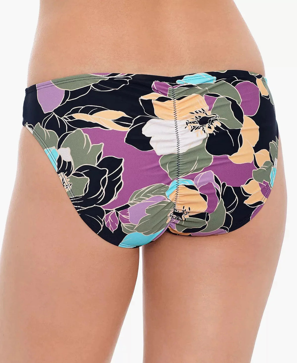 Salt Cove Juniors Midnight Bloom Hipster Bikini Bottoms  Color Black Multi Size M