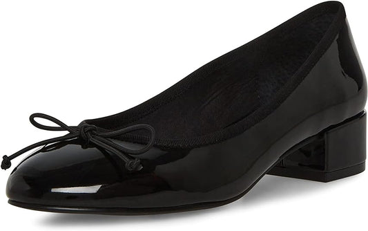 Steve Madden Women's Cherish Heeled Ballet Pump  Color Black Size 8