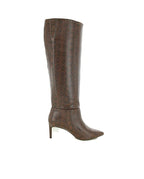 BCBGENERATION Women’s Animal Print Pointed Toe Stiletto Dress Heeled Boots  Color Brown Snake Size 6.5M Style GN209420
