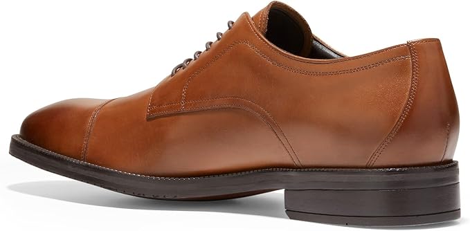 Cole Haan Men's Modern Essentials Cap Oxford  British Tan Leather Size 10.5