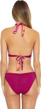 Becca Lucia In Full Bloom Reversible Bikini Top  Multicolor Size L