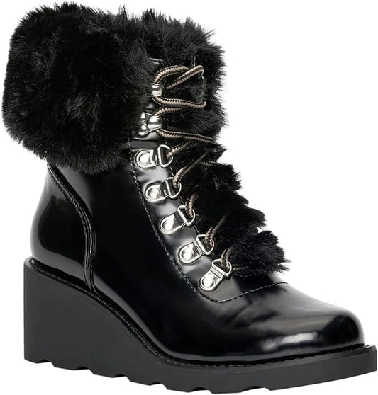 INC International Concepts Women's Hannia Wedge Booties  Color Black Size 7.5M