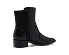 Journee Collection Women's Renna Chelsea Boots   Black Smooth Size 7.5