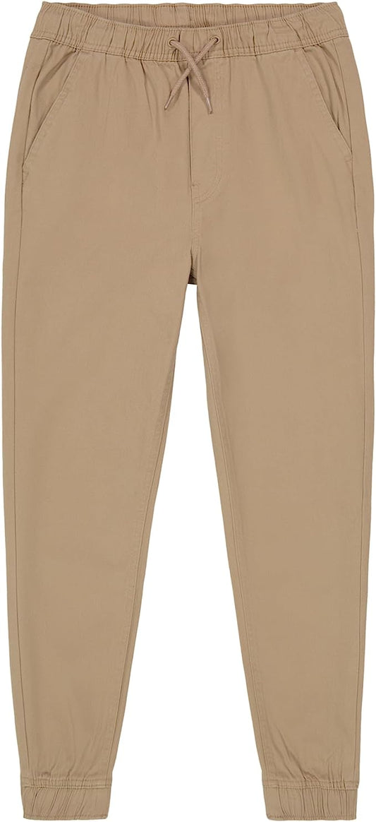 Nautica Boys' School Uniform Jogger Pants  Color Med Khaki Size XL (18-20)
