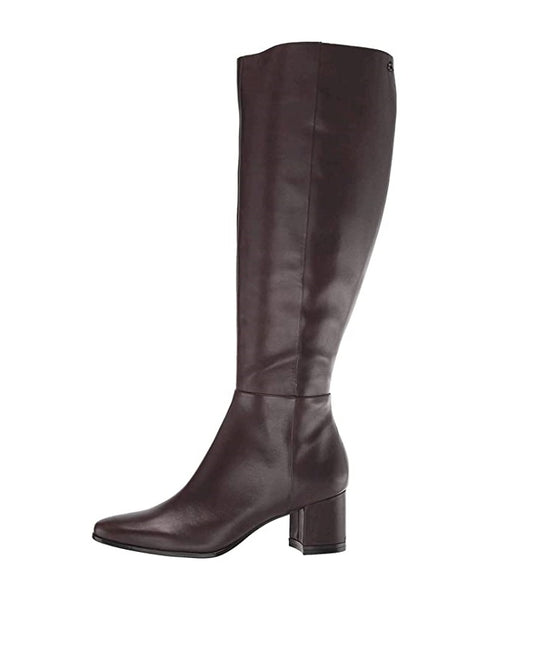 Calvin Klein Womens Freeda Knee High Boots  Color Coffee Bean Size 6M