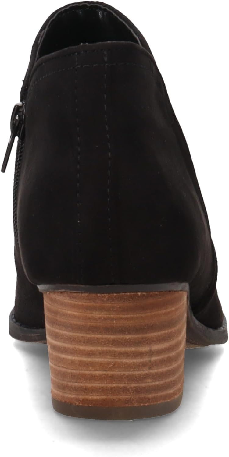 LifeStride Women's Blake Booties  Black Microfiber Size 6.5