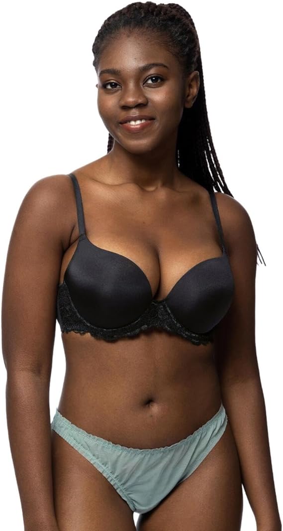Dorina Women's Claire Push Up Underwire Bra  Black Size 32C