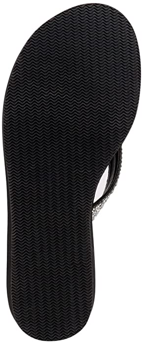 Thalia Sodi Women's Emira Embellished Wedge Sandals  Color Black Bling Size 6M