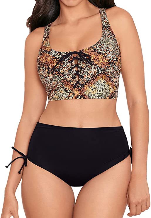 Skinny Dippers Mazie Felicity Underwire Bikini Top  Color Mazie Size M