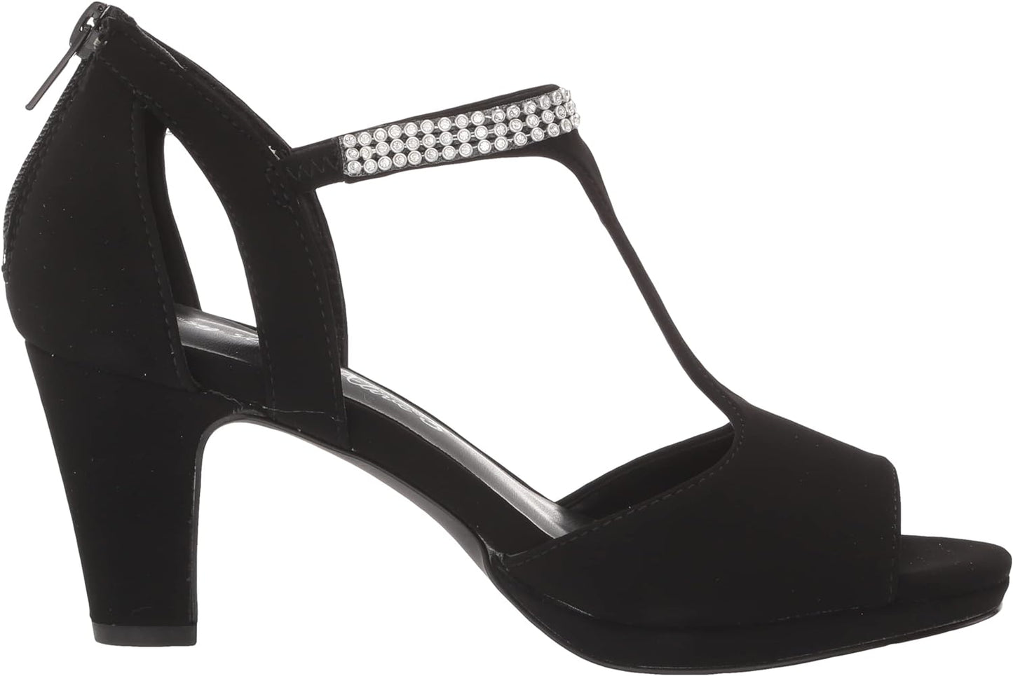 Easy Street Women's Flash Dress Heeled Sandals  Color Black Lamy Size 11W