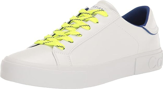 Calvin Klein Men's Reon Casual Sneaker  Color White Size 10.5M
