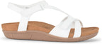 Baretraps Women's Jaxen Outer Side Closure Sandal  White Size 9.5