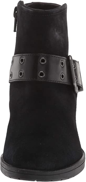Clarks Women's Hollis Star Ankle Boot  Color Black Suede Size 5M