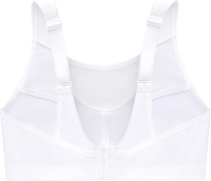 Glamorise No-bounce Camisole Sports Wirefree Bra  White Size 46DD