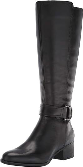 Naturalizer Women's Kelso Wide Calf High Shaft Boots  Black Size 7M WC