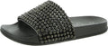 Jessica Simpson Women's Saycie Slip On Comfort Pool Slides  Color Gunmetal Size 6M