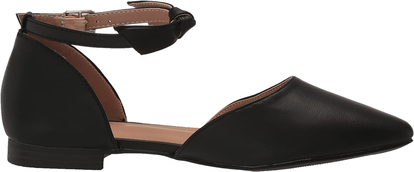 Journee Collection Women's Vielo Ballet Almond Toe Buckle Flats  Color Black Size 11M