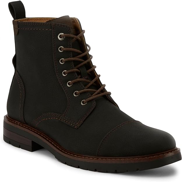 Dockers Men's Rawls Rugged Cap Toe Ankle Boots Black Size 9