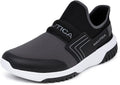 Nautica Men's Colnor Closed Toe Athletic Sneakers   Black/Charcoal Size 7.5