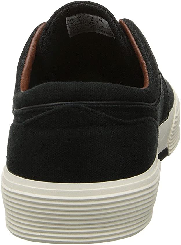 Polo Ralph Lauren Men's Faxon Logo Sneakers  Color Polo Black Cream Size 8