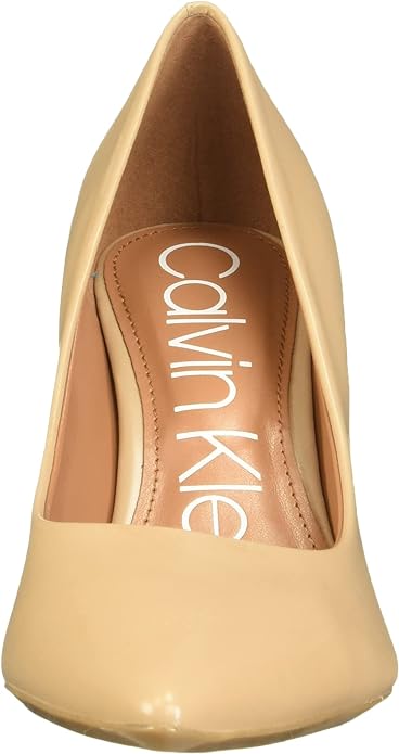 Calvin Klein Women's Gayle Pump  Color Nude Leather Size 6M