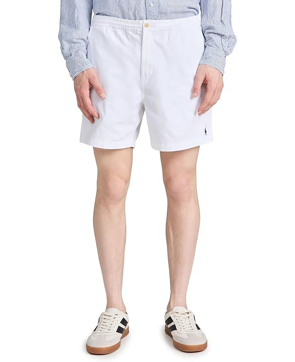 Polo Ralph Lauren Men's Stretch Classic Fit Prepster Chino Shorts  White Size XL