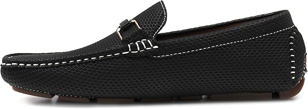 Aston Marc Men's Charter Bit Lightweight Breathable Loafer  Black Size 8.5