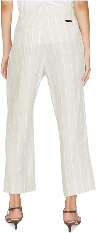 Sanctuary Women's The Shayne Linen Tie-Front Pants  Color Hampton Stripe Size 30