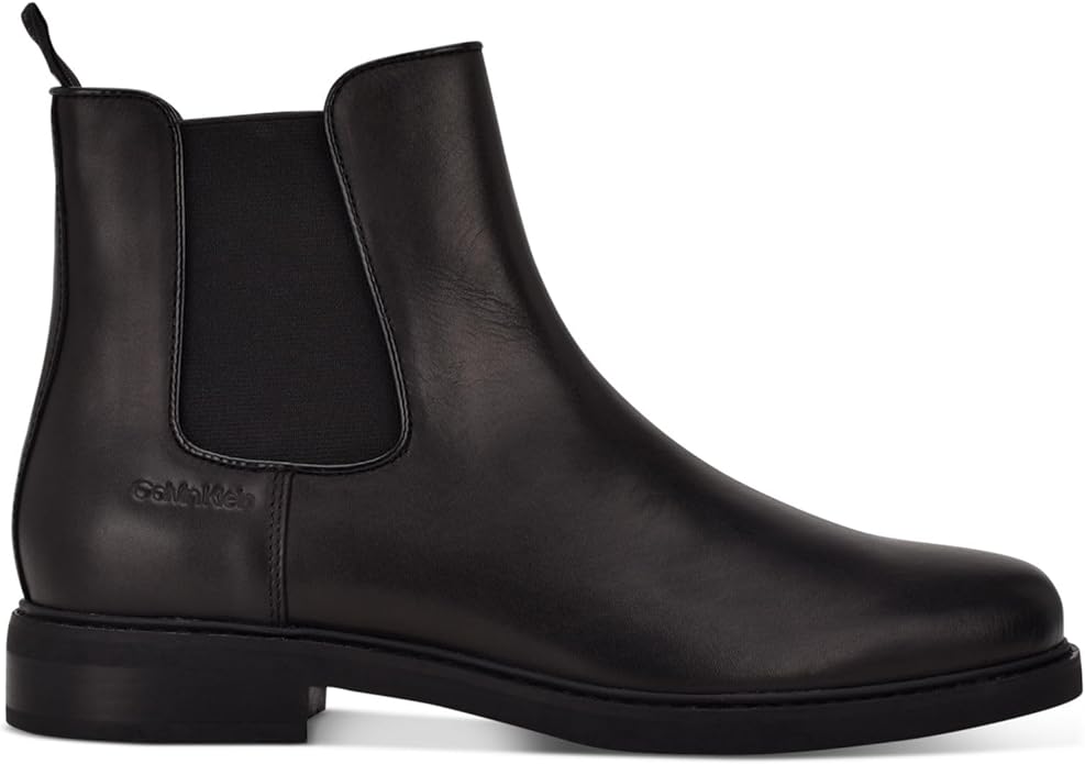 Calvin Klein Men's Fenwick Pull On Chelsea Boot  Color Black Size 8.5M