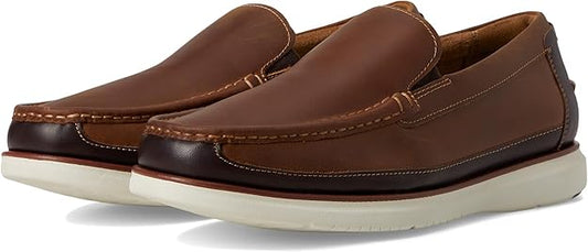 Florsheim Men's Tropics Moc Toe Venetian Slip-on Loafer  Brown Size 11W