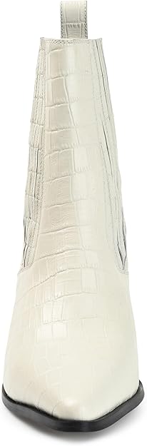 Journee Signature Women's Markka Chelsea Boot  Off White Size 10