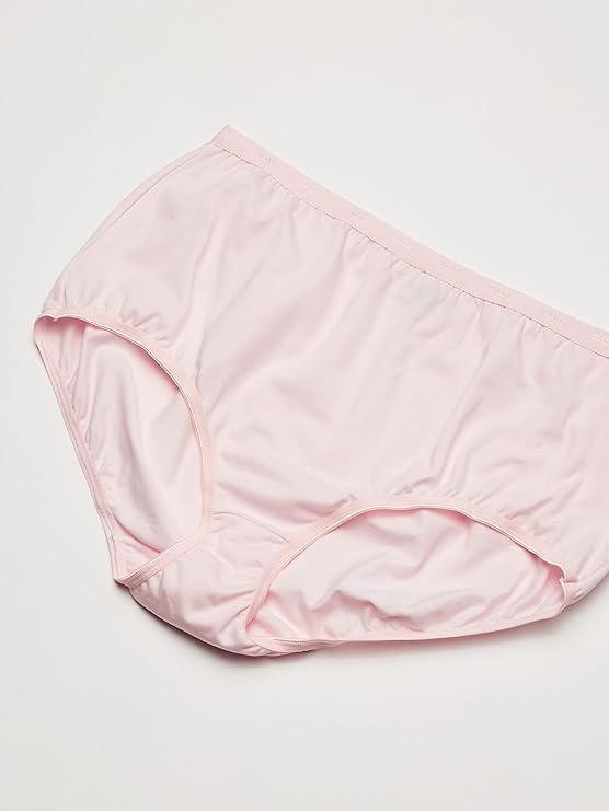 Bali Cut-fit Stretch Brief Full Coverage Panties  Silken Pink Size 9