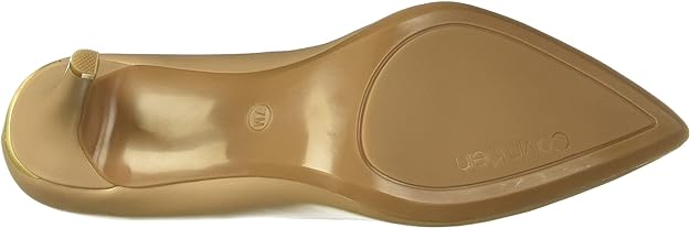 Calvin Klein Women's Gayle Pump  Color Nude Leather Size 6M