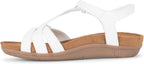 Baretraps Women's Jaxen Outer Side Closure Sandal  White Size 9.5