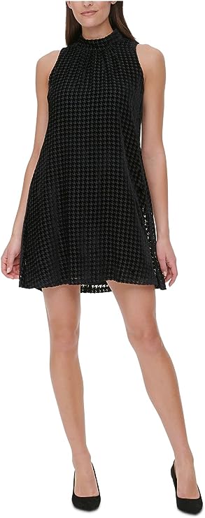 Tommy Hilfiger Womens Velvet Mini Halter Dress  Color Black Size 4