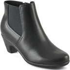 Easy Spirit Women's Caelan Round Toe Casual Booties  Black Size 9