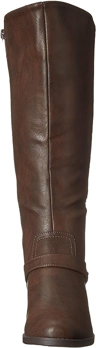 Easy Street Women's Jewel Wide-Calf Riding Boots  Brown Size 8