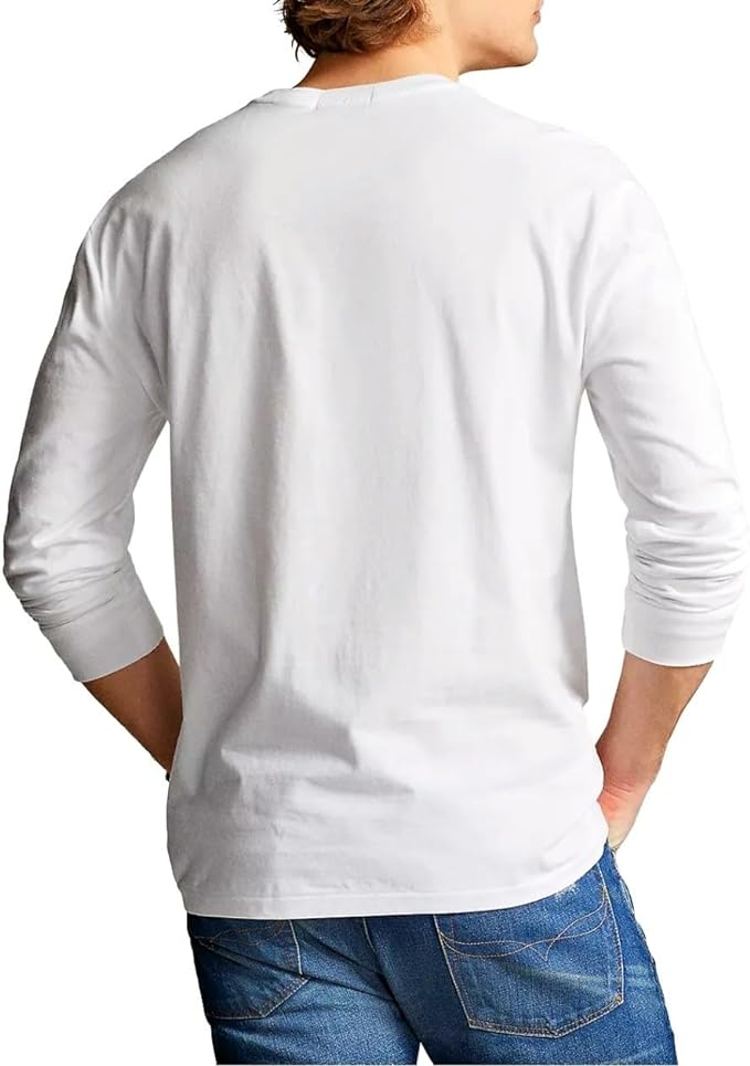 Polo Ralph Lauren Men's Classic-Fit Polo Bear Jersey T-Shirt White Size M