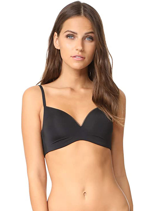Calvin Klein Women's Mesh Scuplted Wireless Triangle Bra  Color Black Size XS