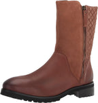 SoftWalk Women's Mansfield Faux Leather Ankle Boots  Color Cognac Size 6M