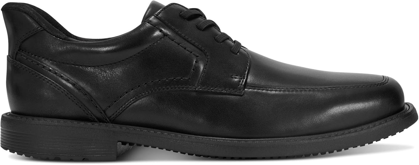 Rockport Men's Seaver Step Activated Dress Slip-On Oxfords  Black Leather Size 10.5