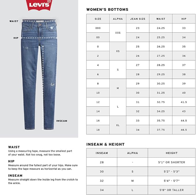 Levi's Women's 711 Skinny Jeans  Color Soft Black - Waterless Size 30R