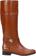 Lauren Ralph Lauren Women's Berdie Leather Riding Boots  Color Tan Leather Size 6B/M