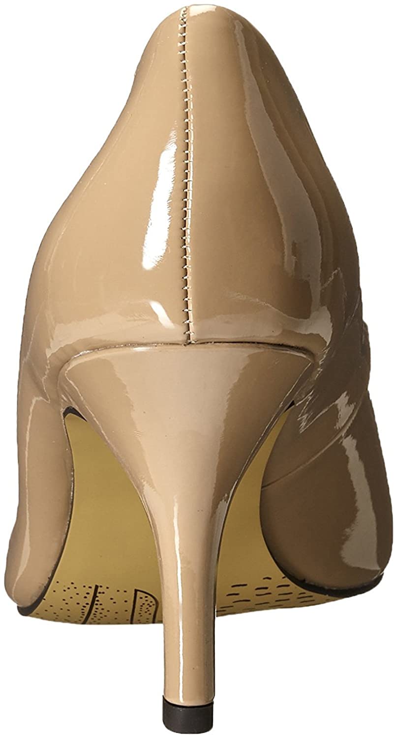 Bella Vita Women's Define II Dress Pump  Color Nude Patent Size 7.5WW