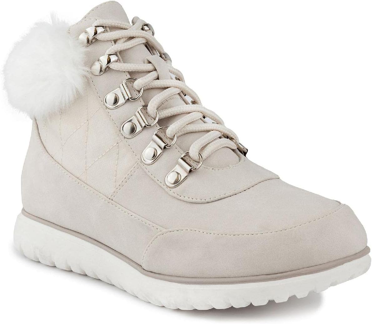 Karen Scott Women's Wanona Faux Suede Ankle Booties  Color Winter White Size 12M