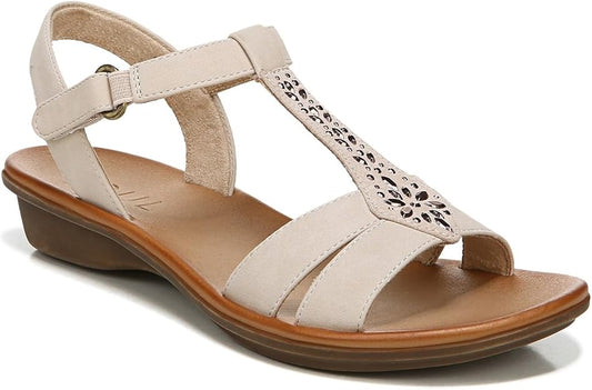 Soul Naturalizer Summer Ankle Strap Summer Sandal  Porcelain Faux Nubuck Size 9