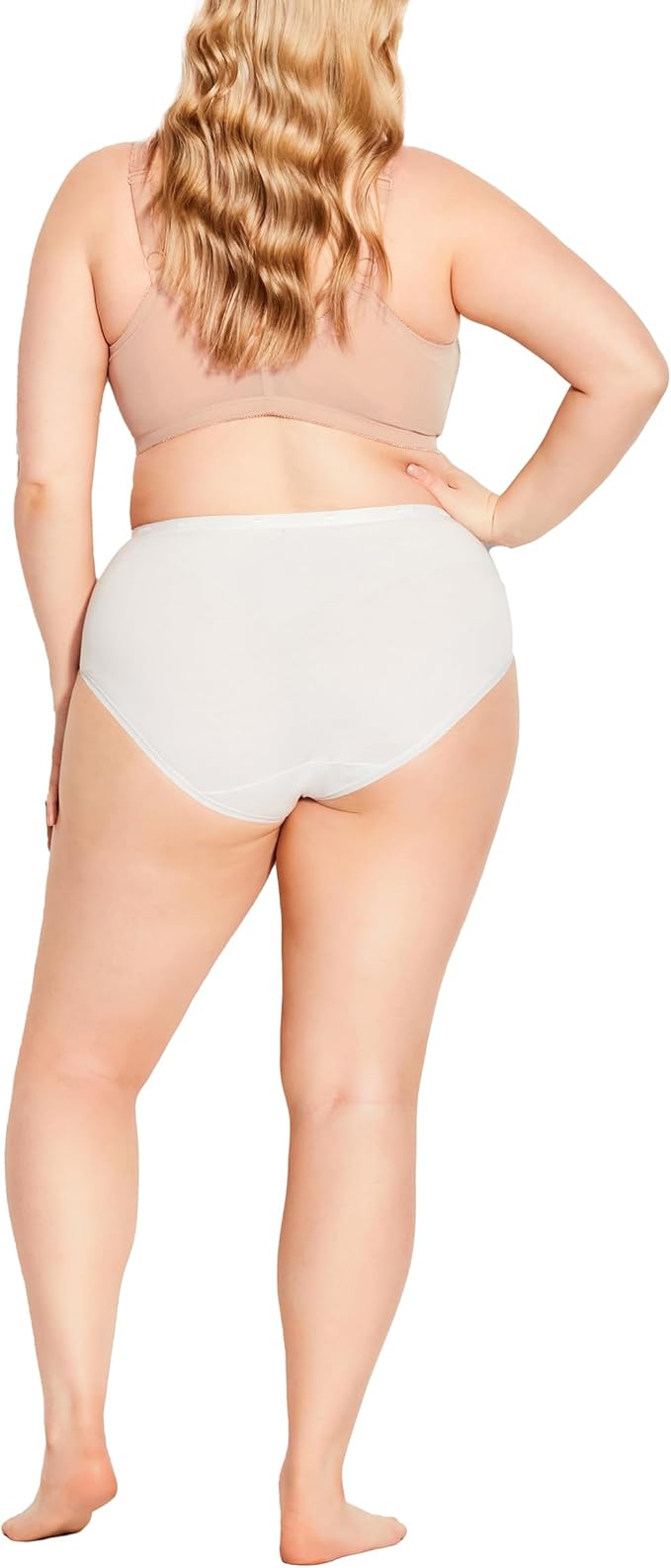 AVENUE Women's Full Coverage Wire Free Bra  Color Natural Size 38D