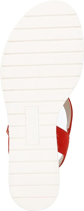 Kenneth Cole New York Platform X-Band Heeled Sandal  Color Red Size 7M
